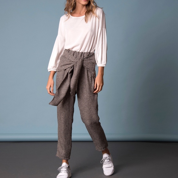 Biblanche Pants - Pied de Poule Pants